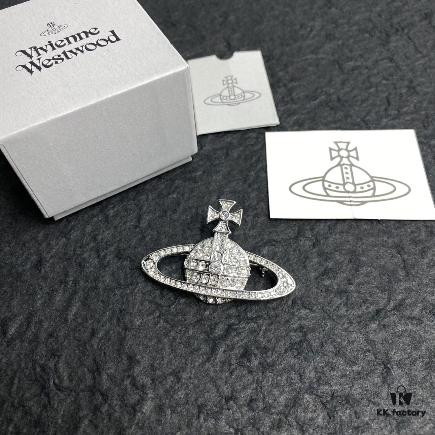 West Queen Saturn Brooch