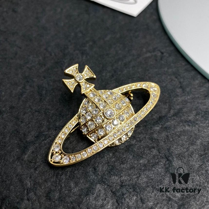 West Grandma Saturn Brooch