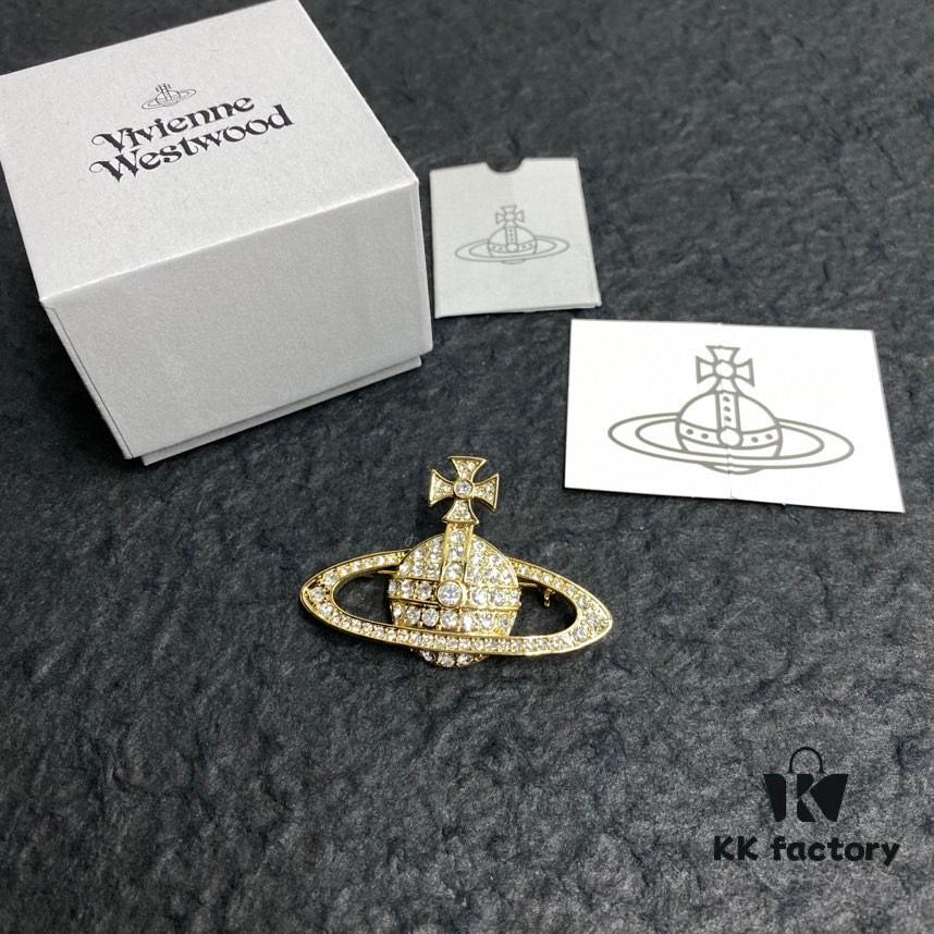 West Grandma Saturn Brooch