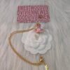 Westminster Globe Necklace in Gold Pink