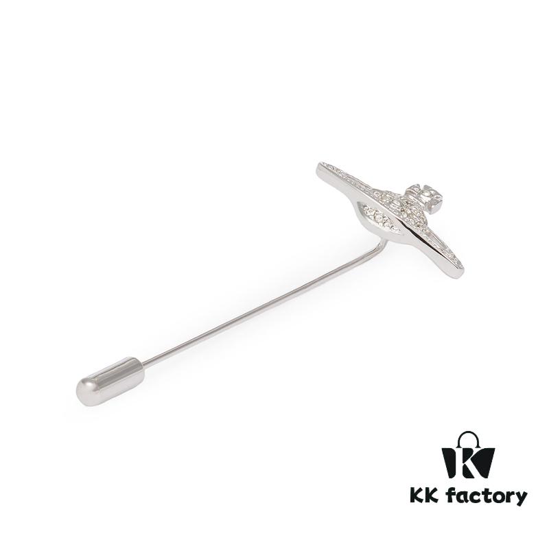 West Dame Saturn Single-Pin Brooch