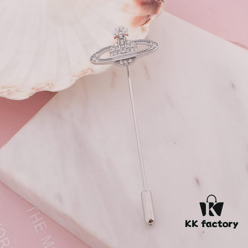 West Dame Saturn Single-Pin Brooch