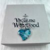 West Queen Rose Heart Brooch