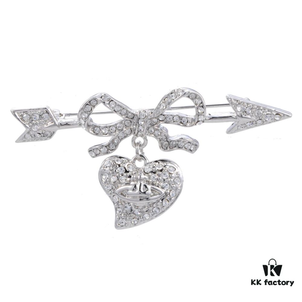 West Queen 'Arrow Piercing Heart' Brooch