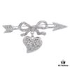 West Queen 'Arrow Piercing Heart' Brooch