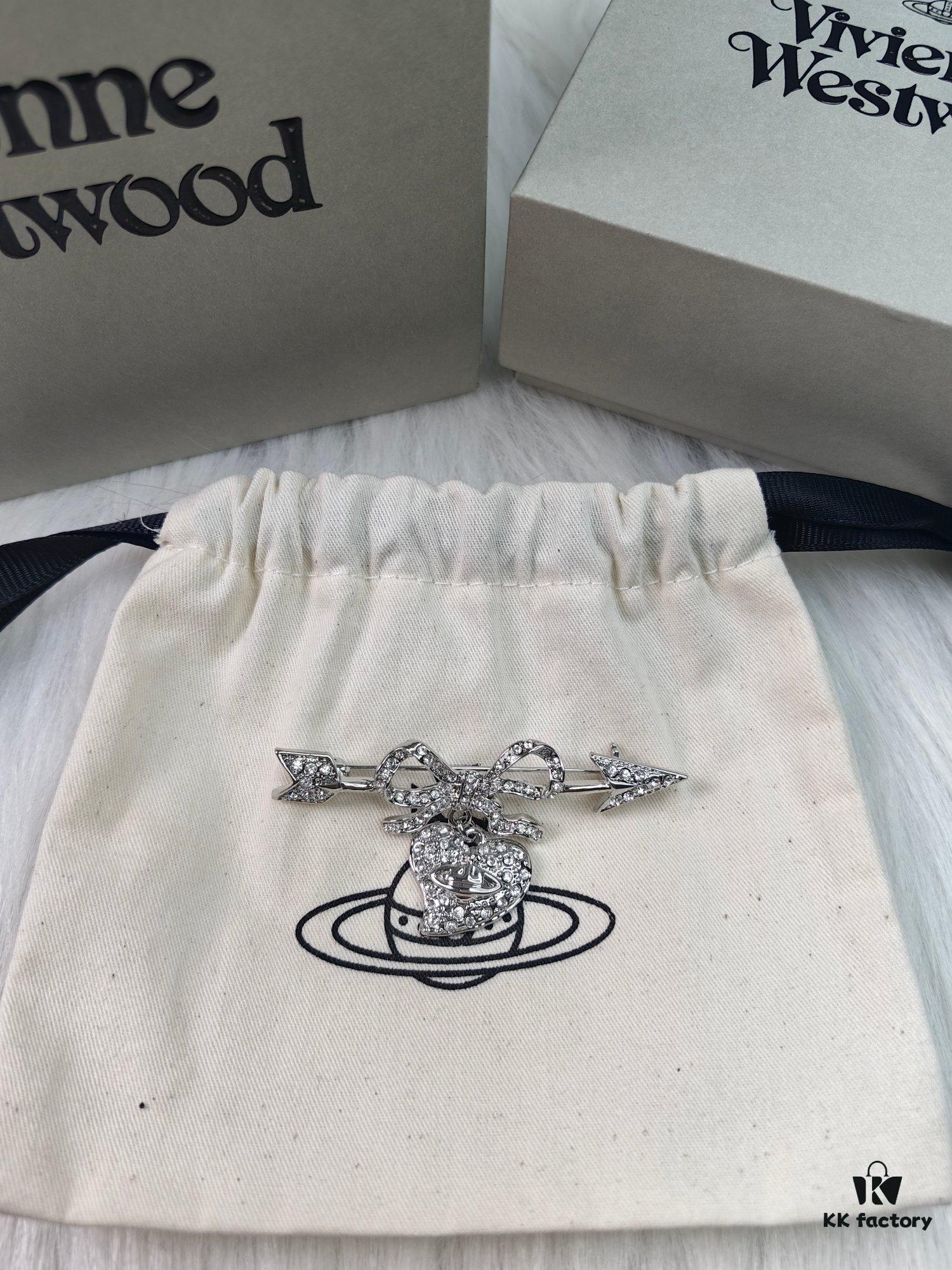 West Queen 'Arrow Piercing Heart' Brooch