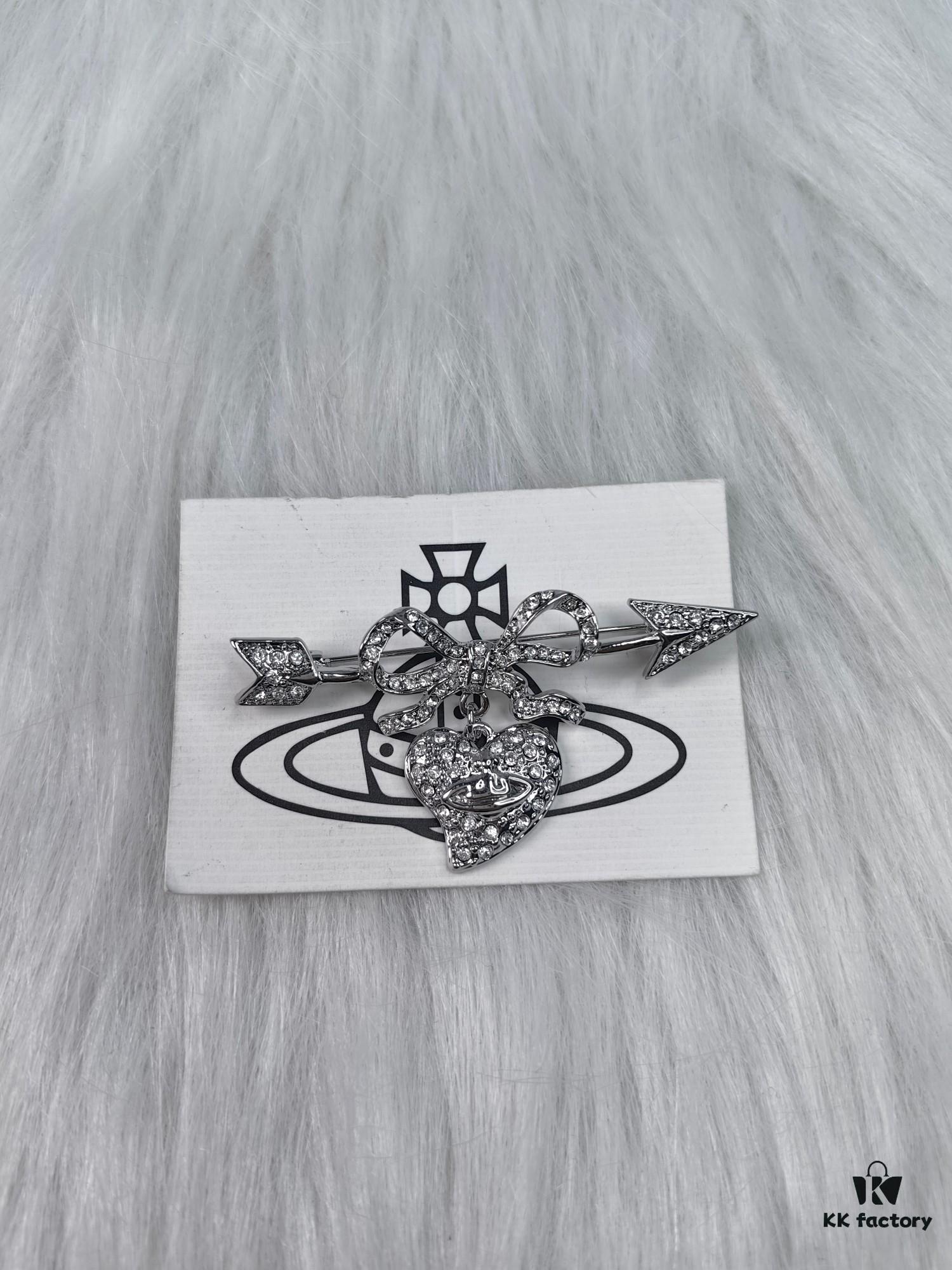 West Queen 'Arrow Piercing Heart' Brooch