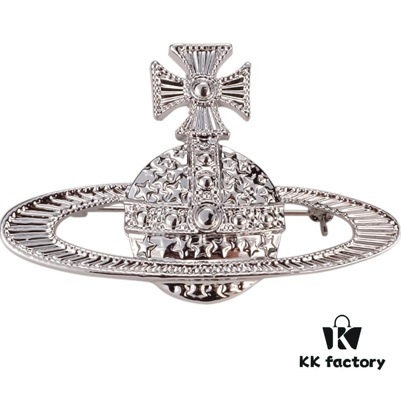 West Queen Saturn Brooch without Diamonds