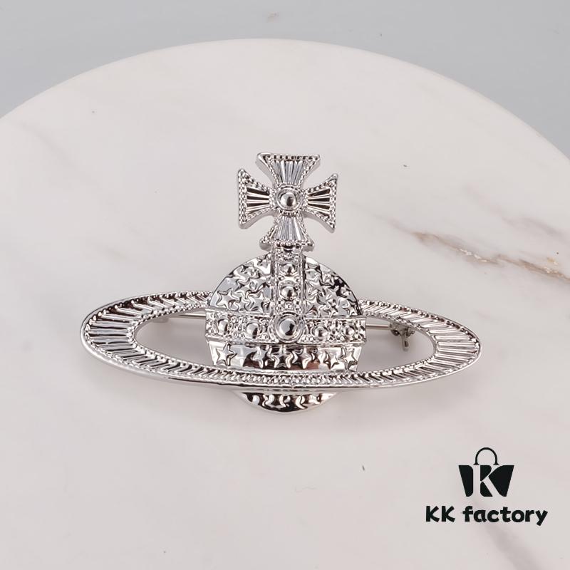 West Queen Saturn Brooch without Diamonds