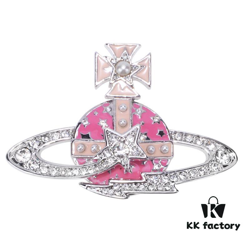 West Dame Pink Meteor Brooch