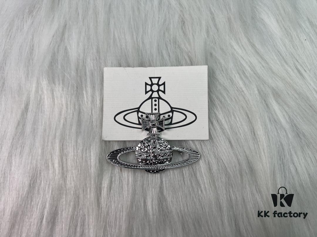 West Queen Saturn Brooch without Diamonds