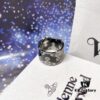 West Queen Saturn Glossy Ring - Silver Black