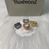 Westminster Belt Head Ring, Available in Black Gold, Yellow Gold, Rose Gold, and White Gold