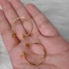 West Queen Minimalist Large Hoop Earrings