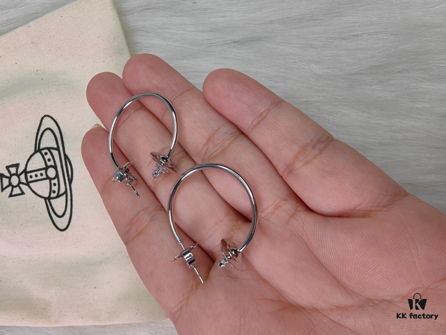 West Queen Minimalist Large Hoop Earrings