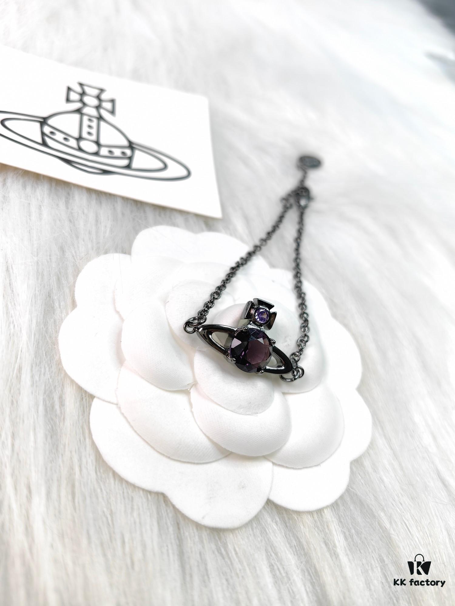 Vivienne Westwood Single Diamond Black and Gold Series