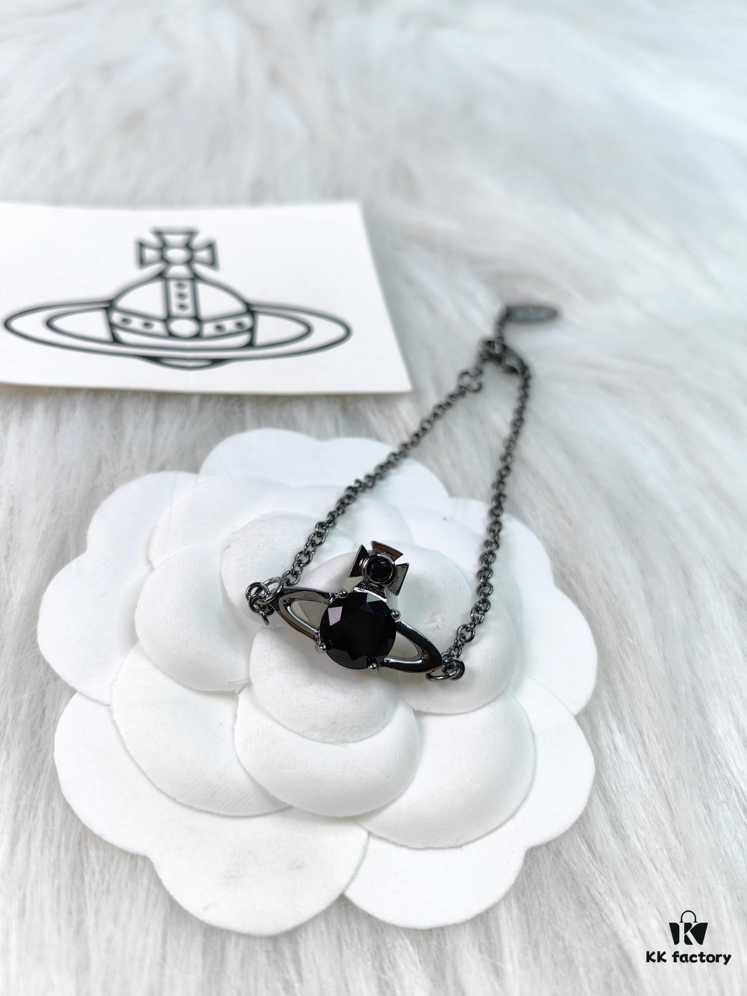 Vivienne Westwood Single Diamond Black and Gold Series