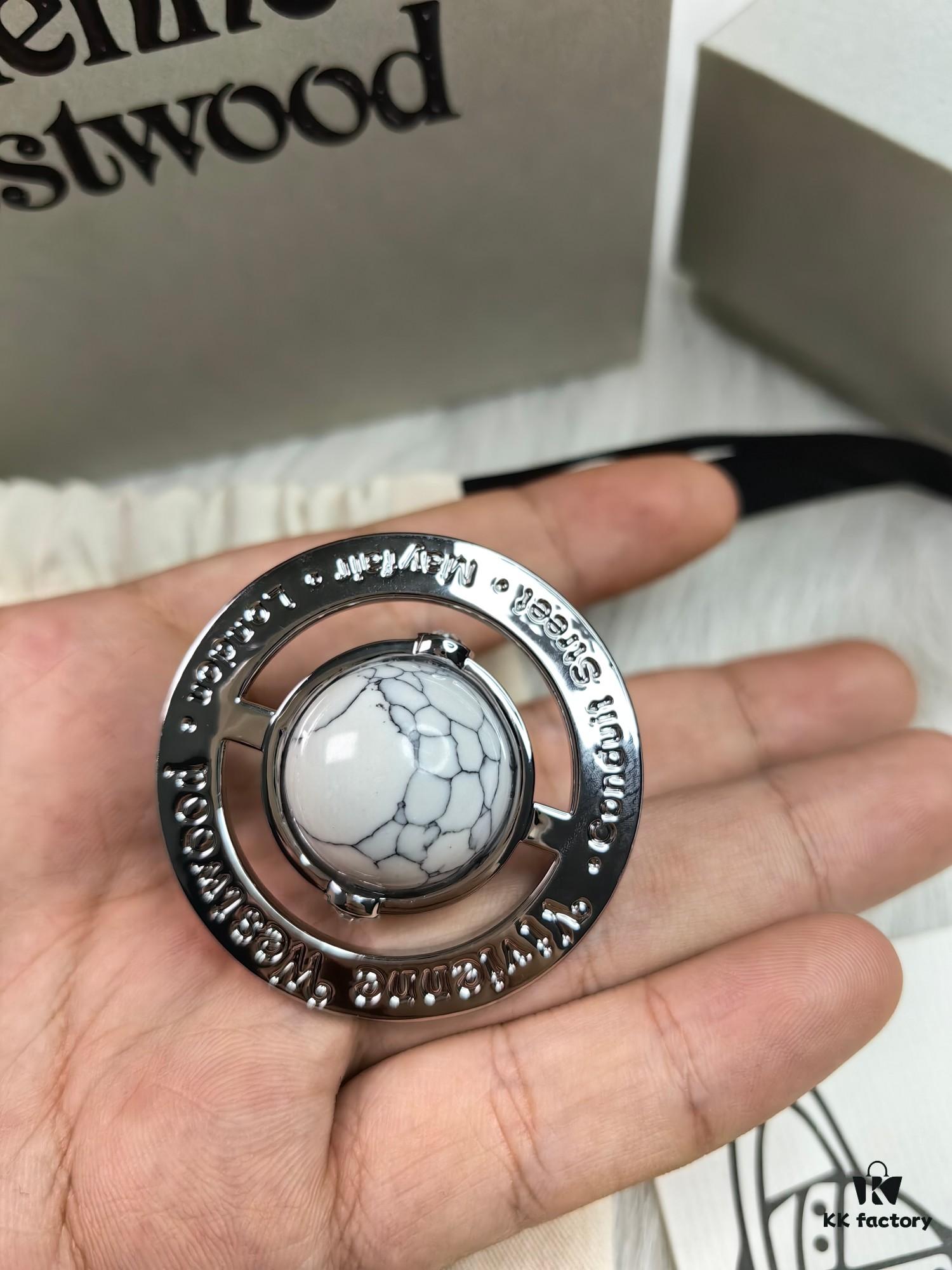 Westminster Large 3D Saturn Necklace with 20mm Bead