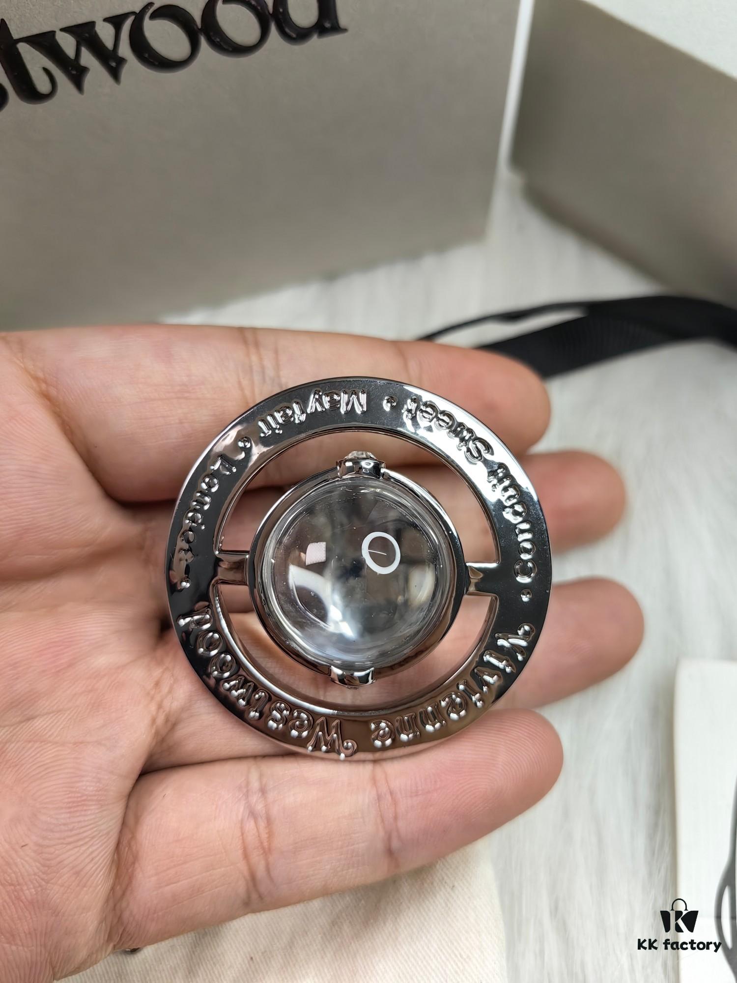 West Queen Large 3D Saturn Necklace with 20mm Bead