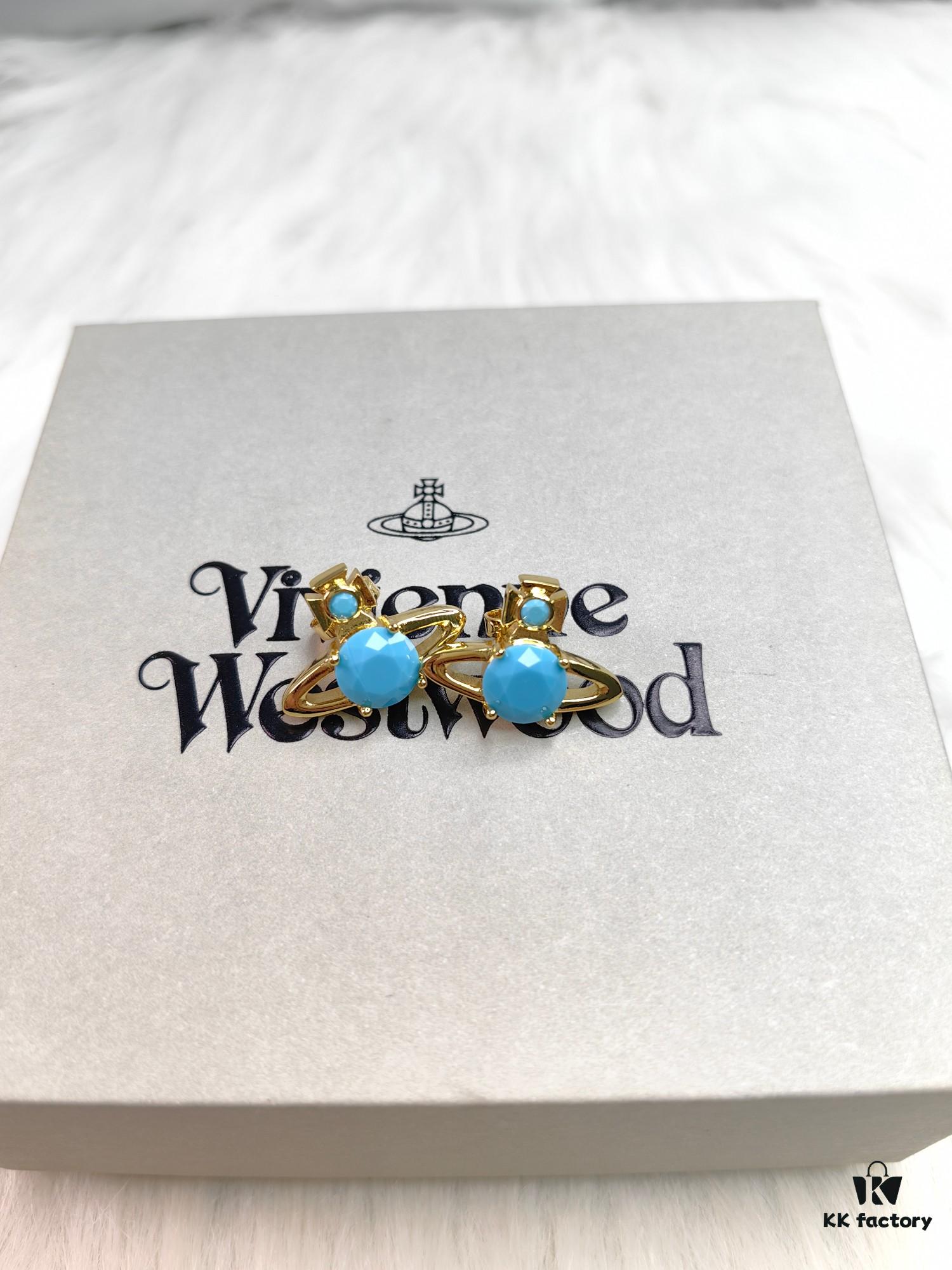 Vivienne Westwood Single Diamond Colored Earrings Series