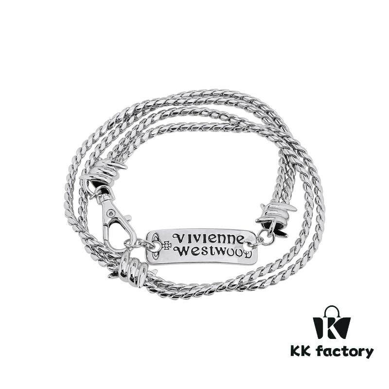 Vivienne Westwood Distinctive Letter Pendant Necklace - Short Style