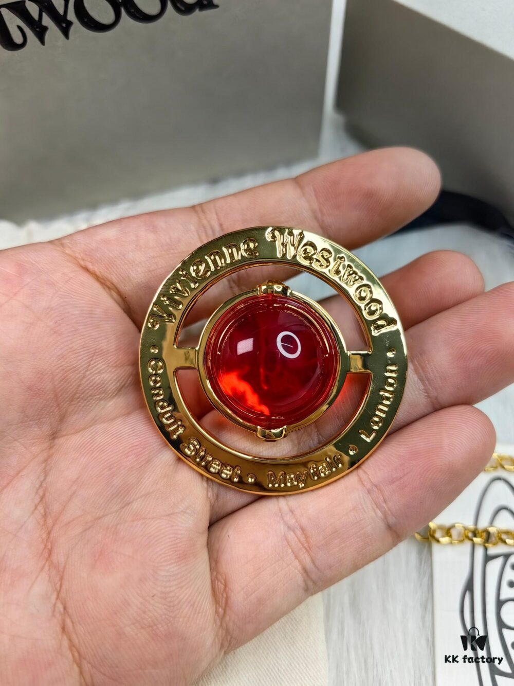 Westminster Large 3D Saturn Necklace with 20mm Bead