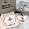 Vivienne Westwood Gold Plated Pink Star Necklace, Bracelet, and Stud Earrings Set