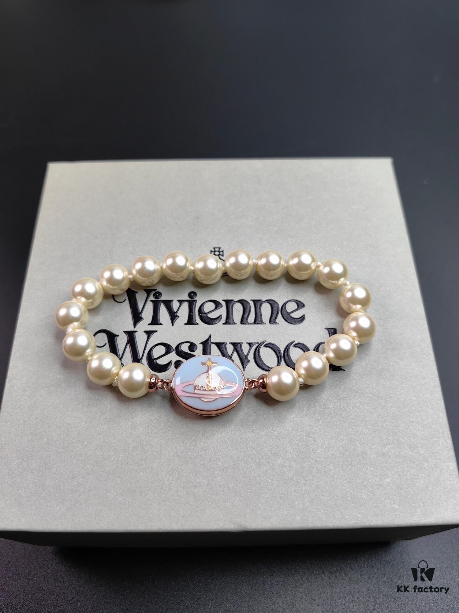 West Queen Enamel Magnetic Clasp Bracelet and Necklace, Lotus Purple