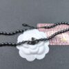 Vivienne Westwood Black Gun Color Saturn Pearl Necklace