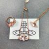 Vivienne Westwood Pearl Pink Gold Set, Necklace Bracelet Ring