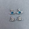 West Dame Rotating Bead Blue and White Gold Set