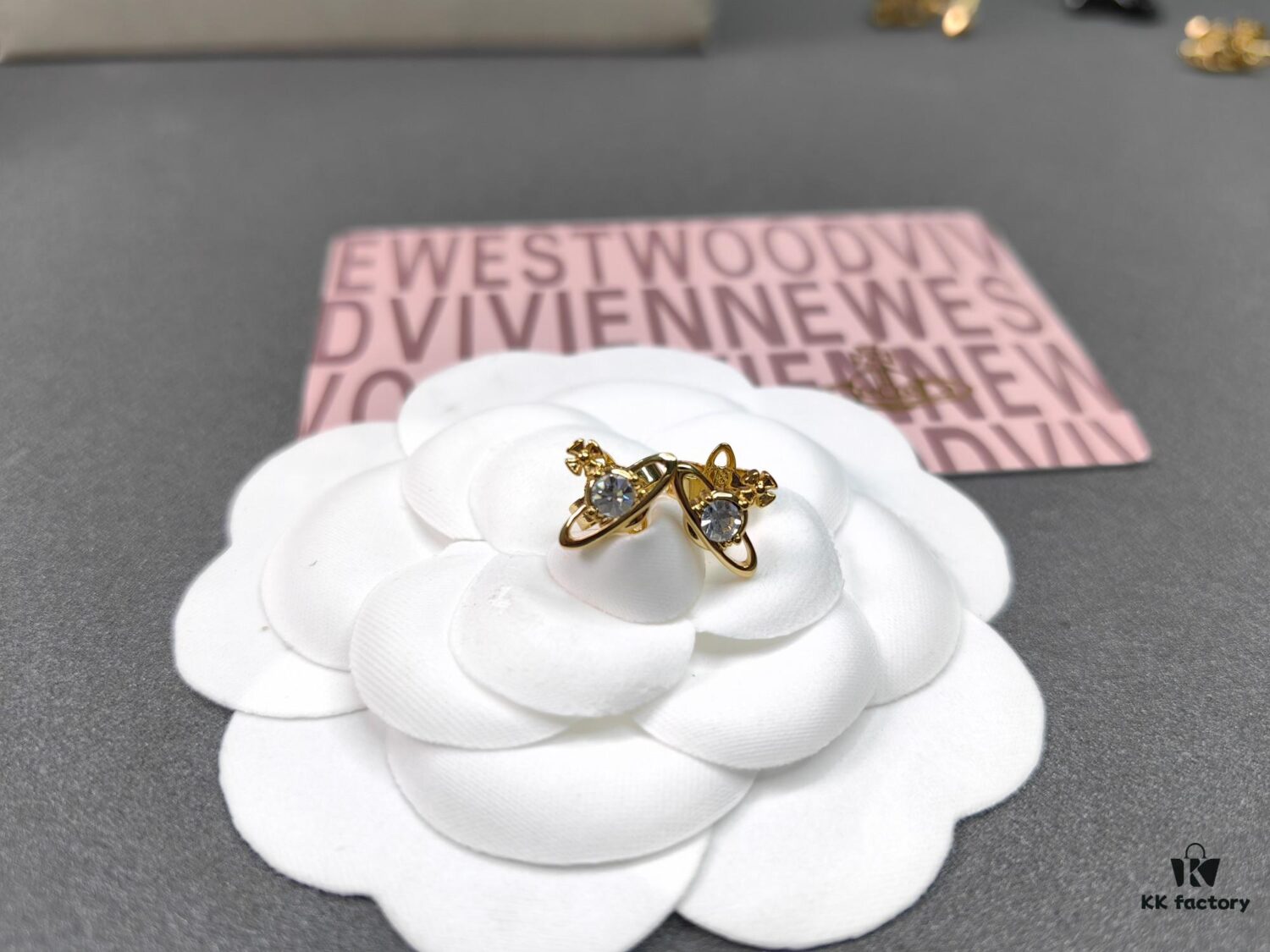 West Queen Mini Single Diamond Stud Earrings, Available in Multiple Colors