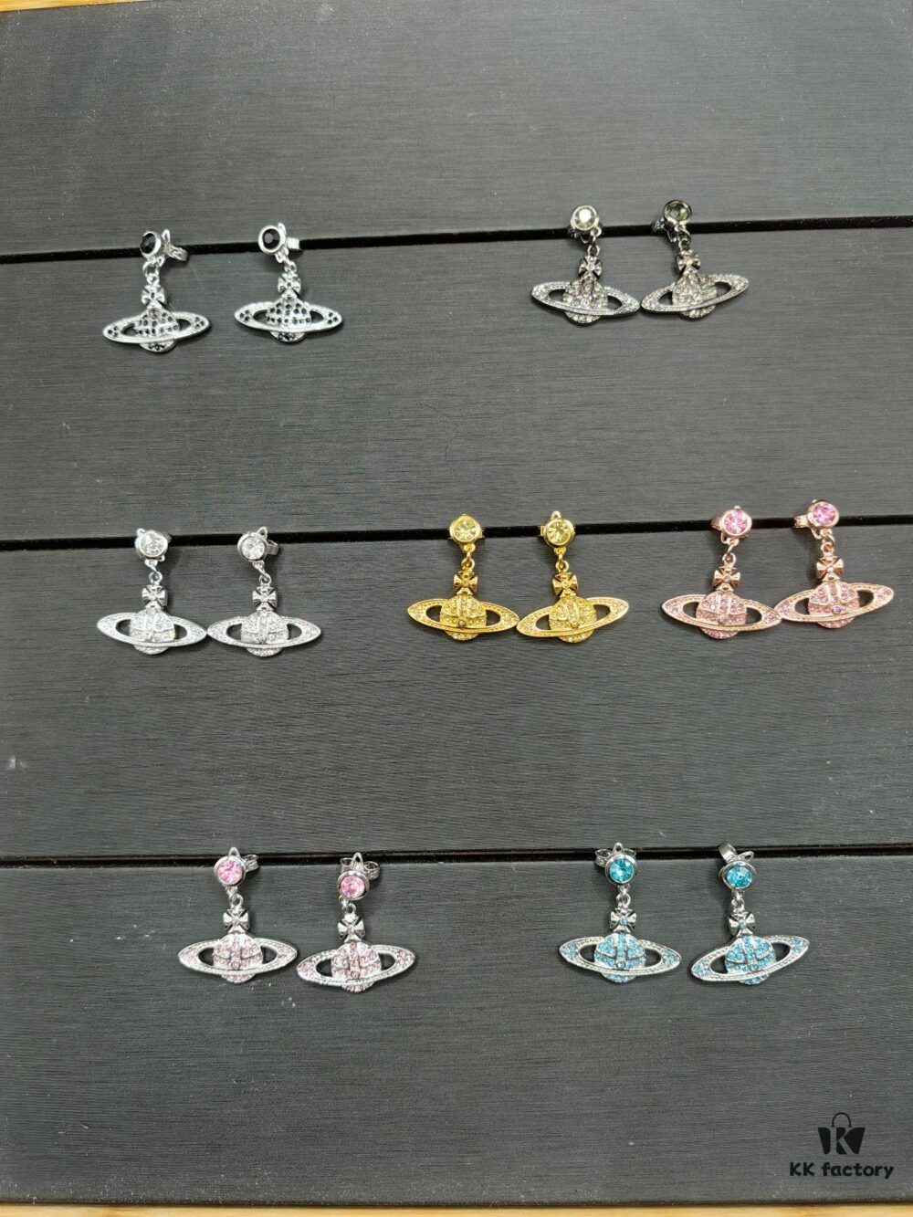 West Queen Saturn Earrings