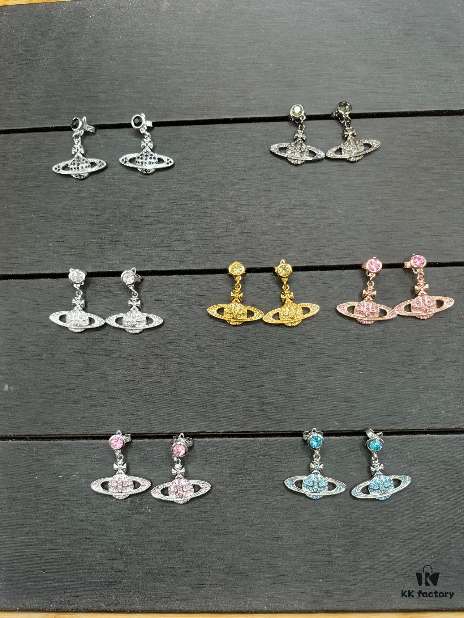 West Queen Saturn Earrings