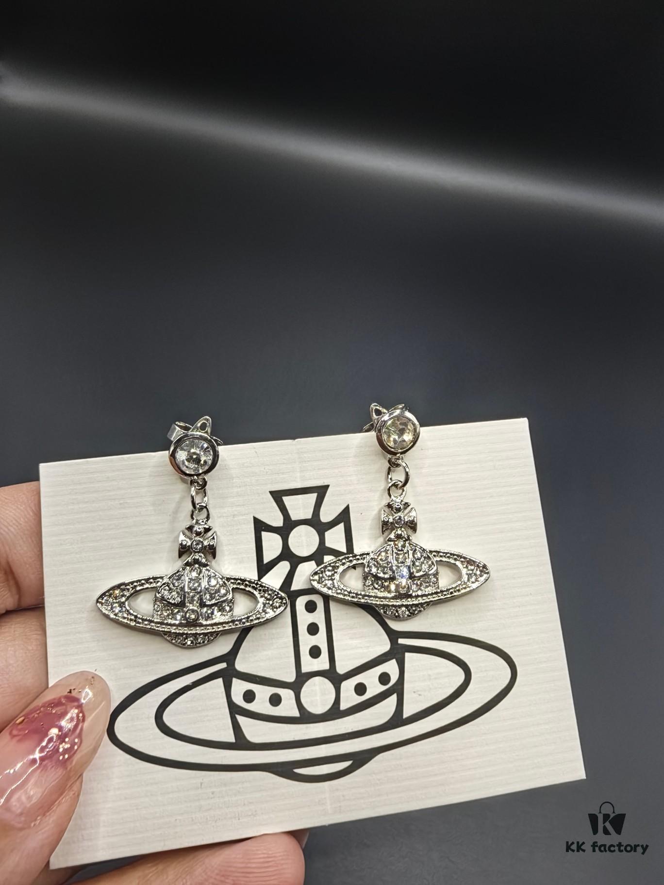 West Queen Saturn Earrings