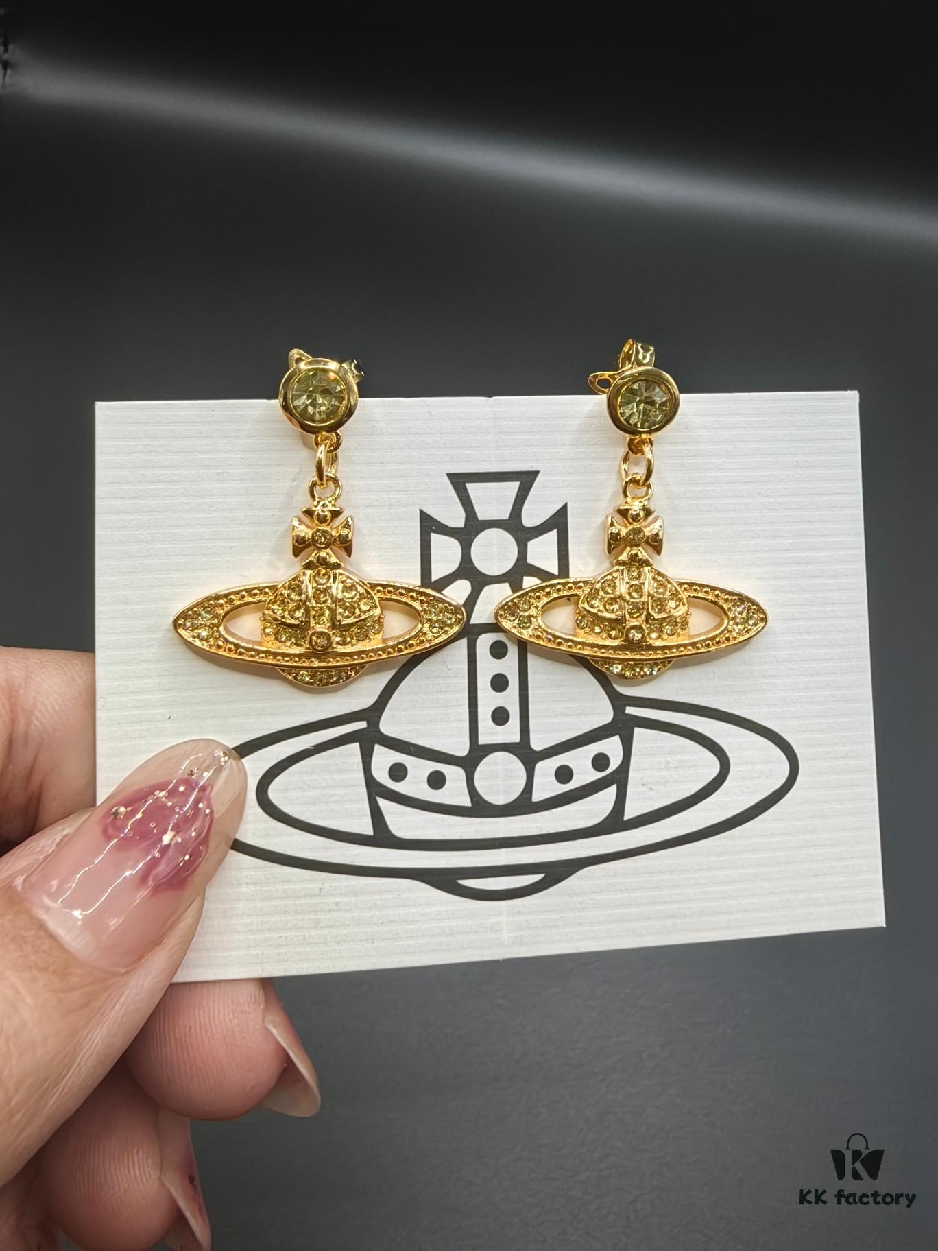 West Queen Saturn Earrings