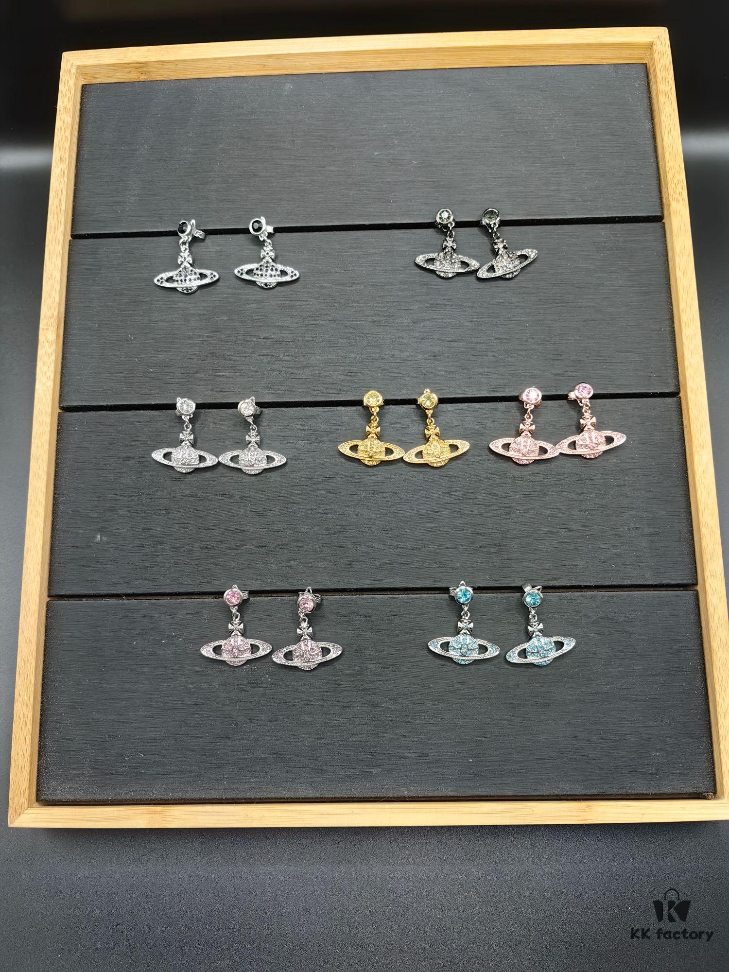 West Queen Saturn Earrings