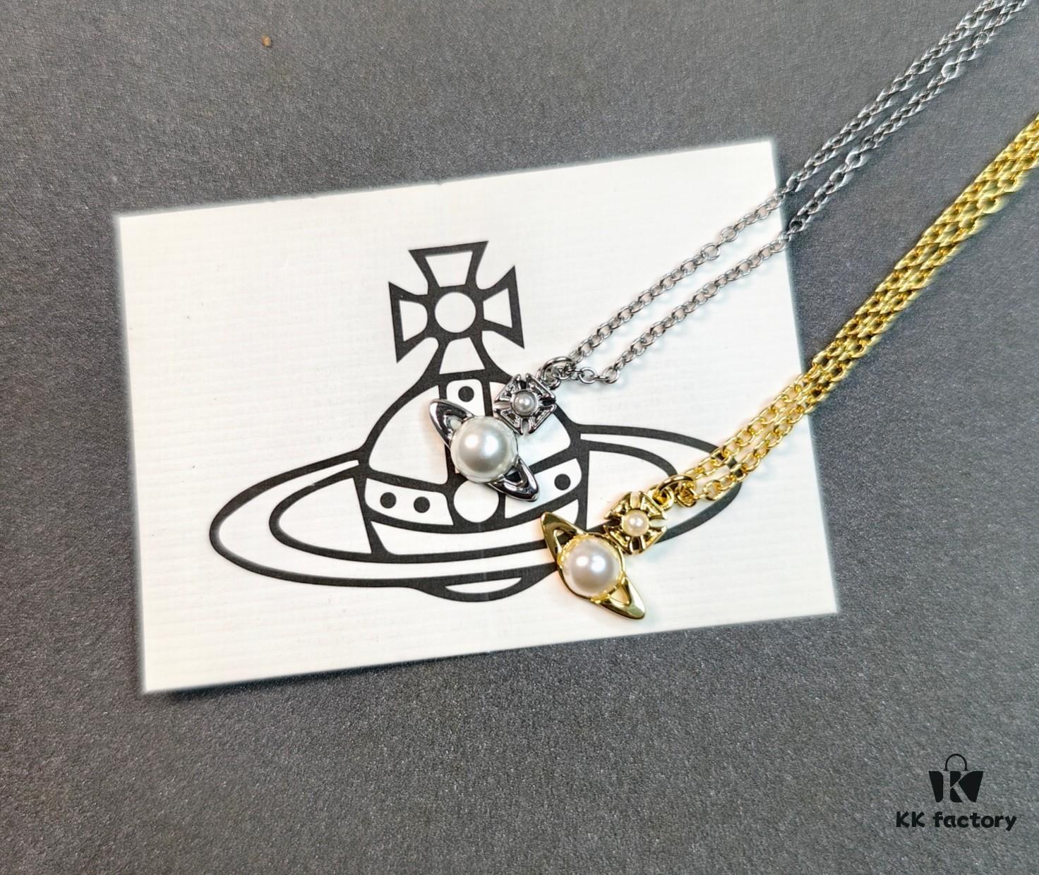 West Queen Half-Pearl Necklace, Bracelet, and Stud Earrings in White Gold and Yellow Gold Two-Tone