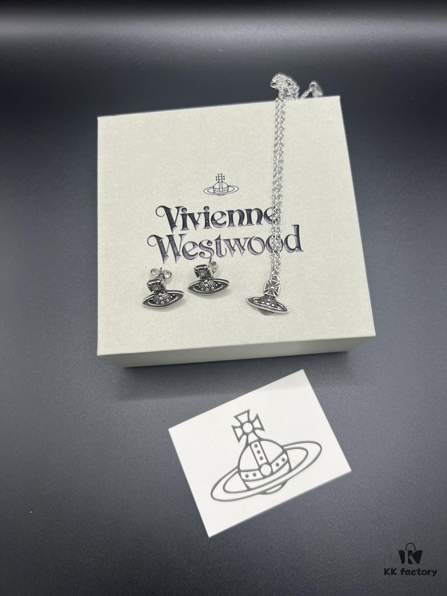 New Arrival: West Grandma Retro Stud Necklace and Earring Set