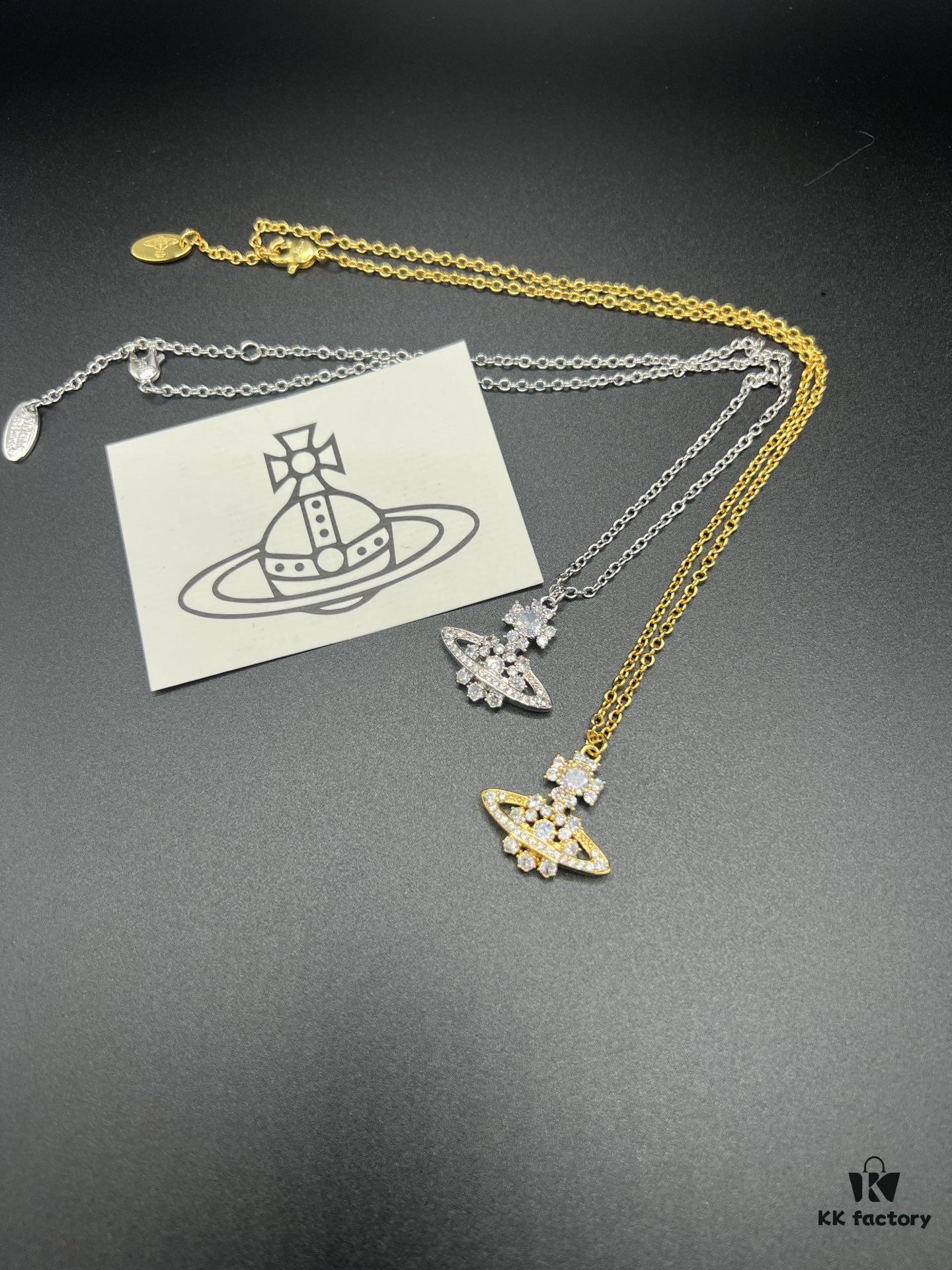 West Queen Snowflake Necklace, Bracelet, and Stud Earrings with Eight-Arrow Eight-Heart Zirconia in White Gold and Yellow Gold