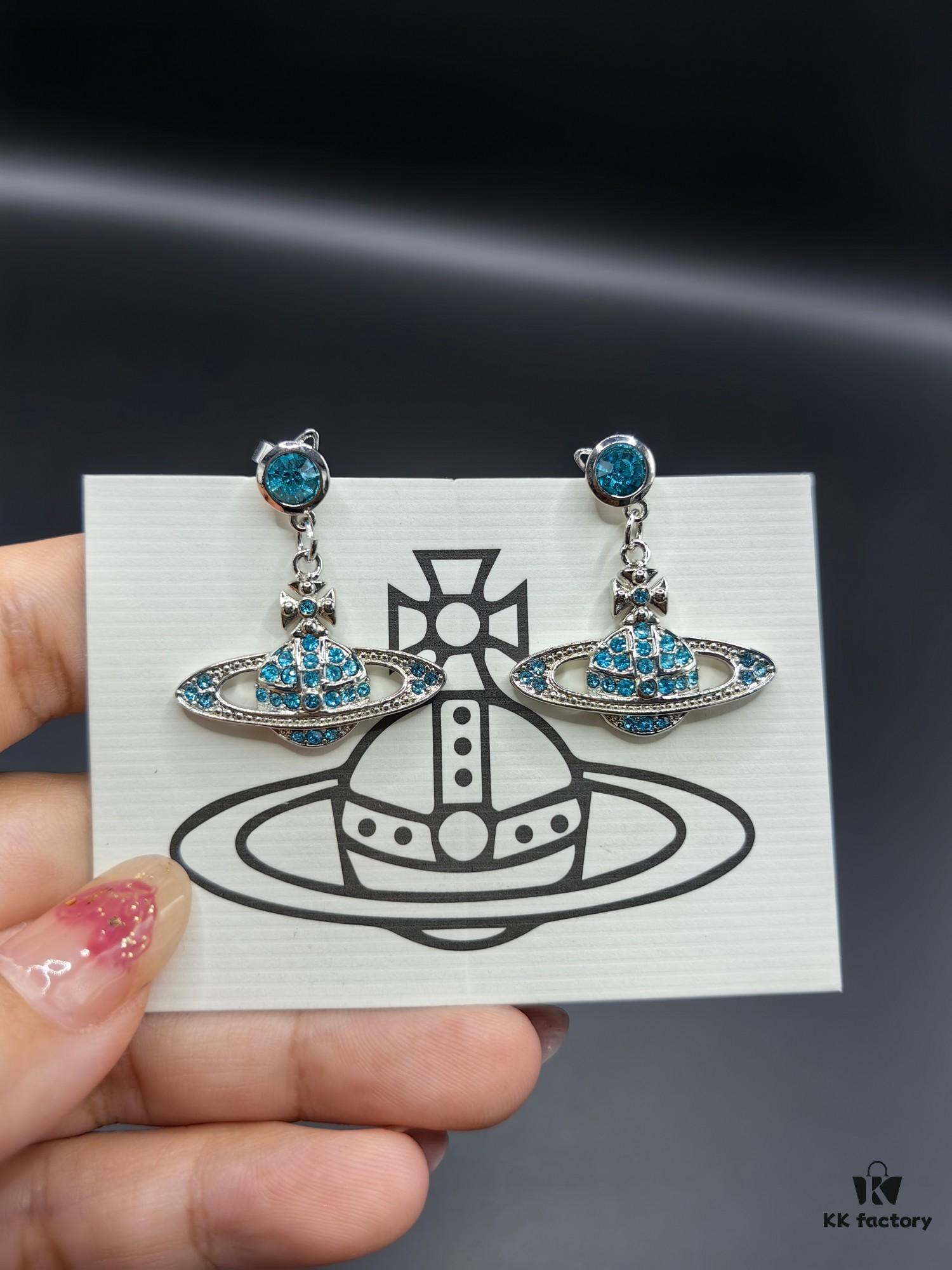 West Dame Saturn Earrings