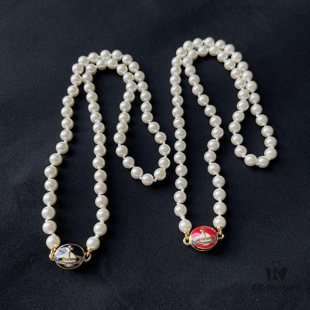 West Grandma Lisa's Same Style Ceramic Necklace