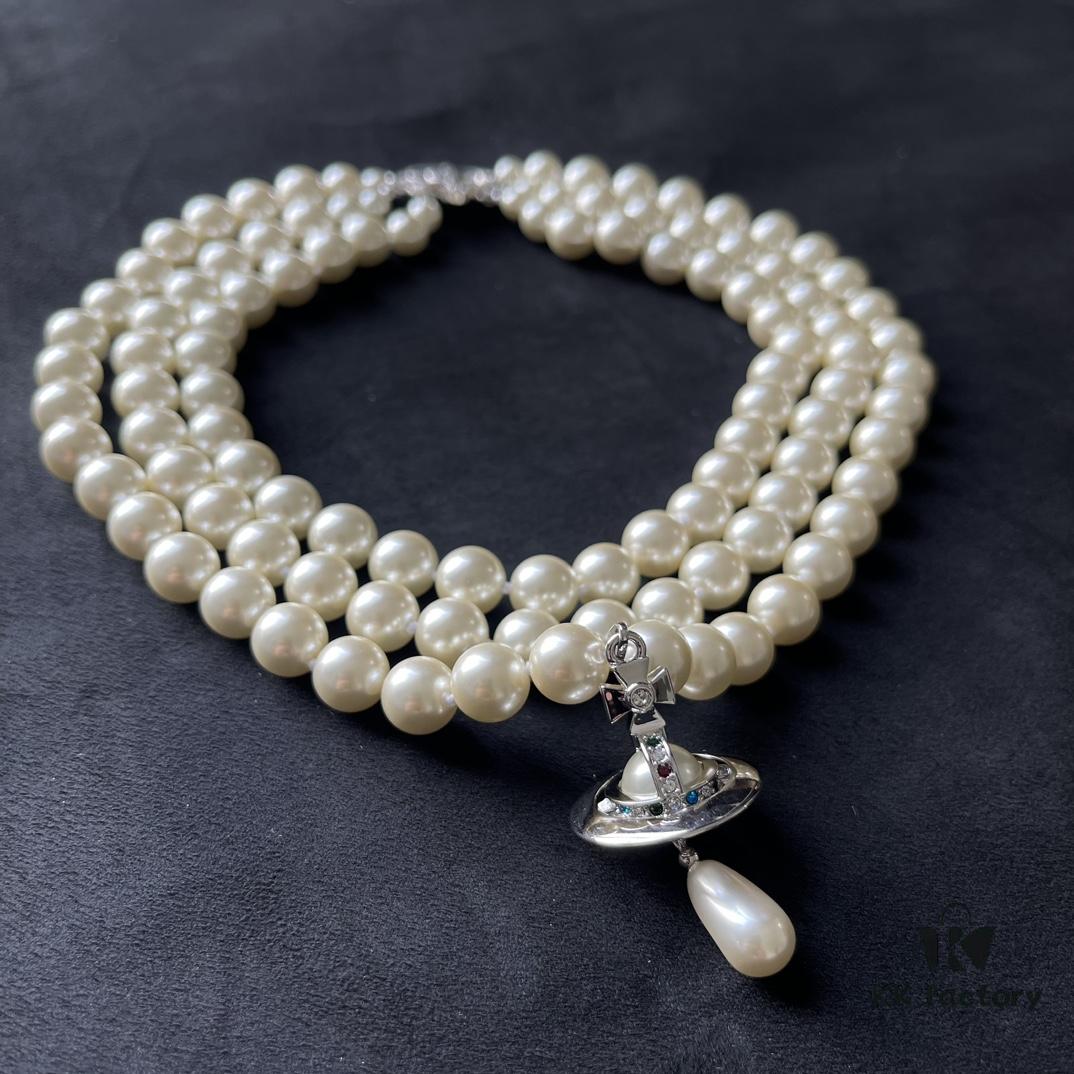 West Empress Three-Layer Necklace