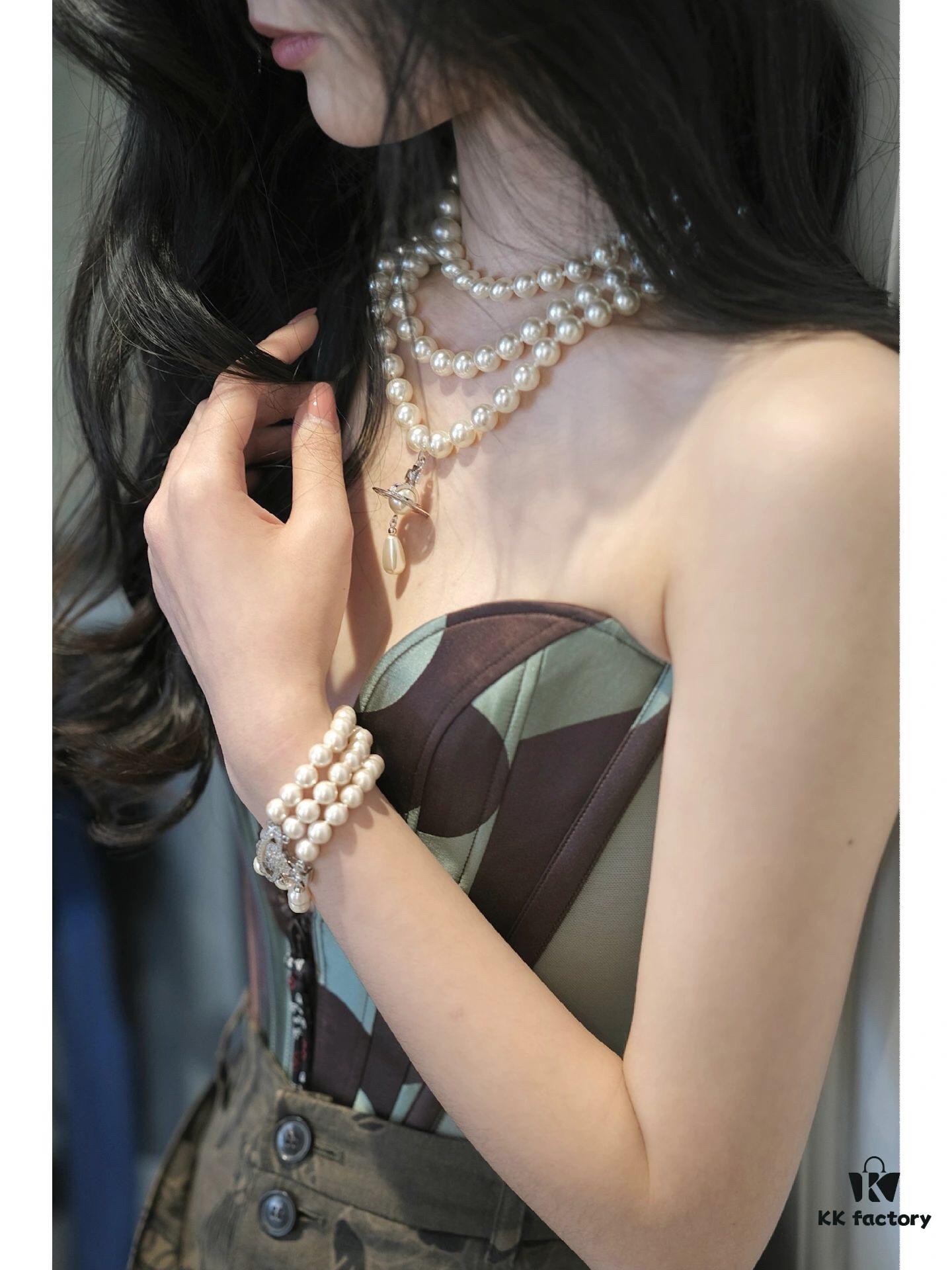 West Empress Three-Layer Necklace