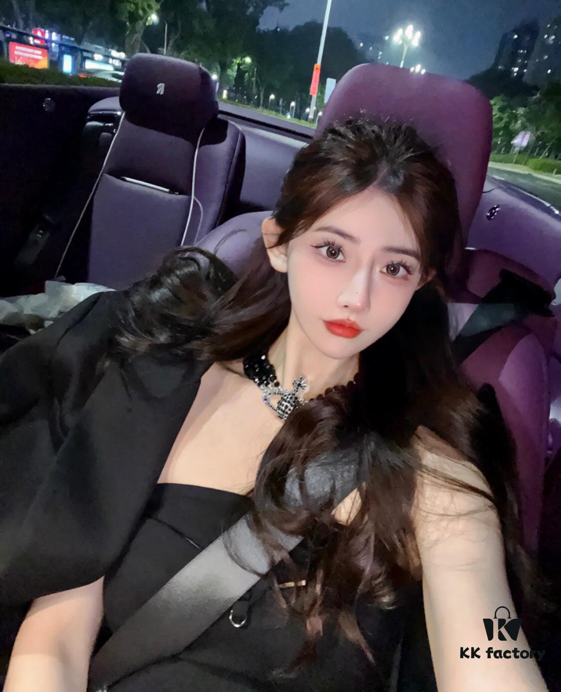 Vivienne Westwood 【Three-Layer Black Pearl Saturn Choker】 Neck Chain