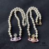 West Grandma Exquisite Saturn Pearl Necklace Set