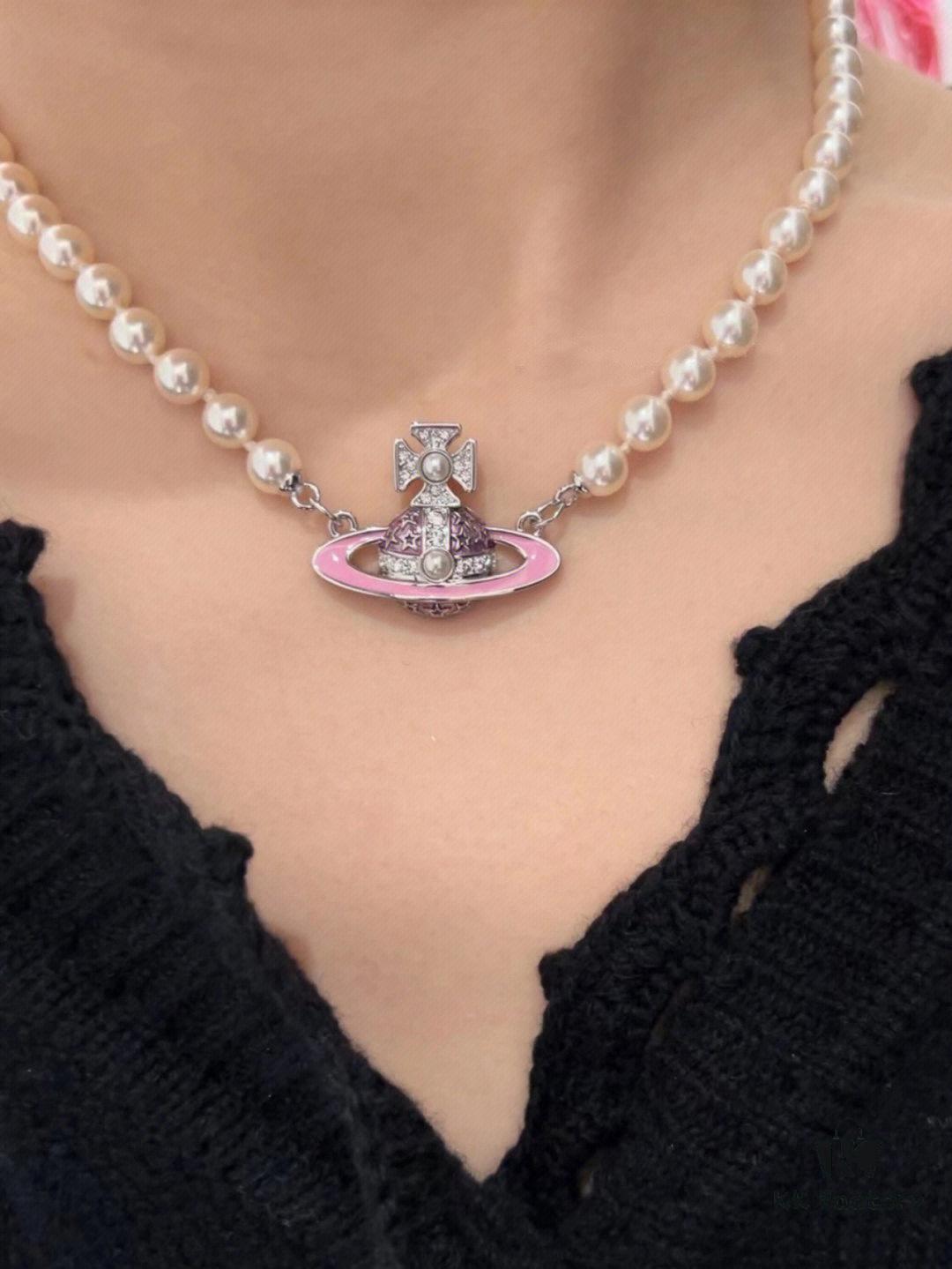 West Grandma Exquisite Saturn Pearl Necklace Set