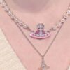 West Grandma Exquisite Saturn Pearl Necklace Set