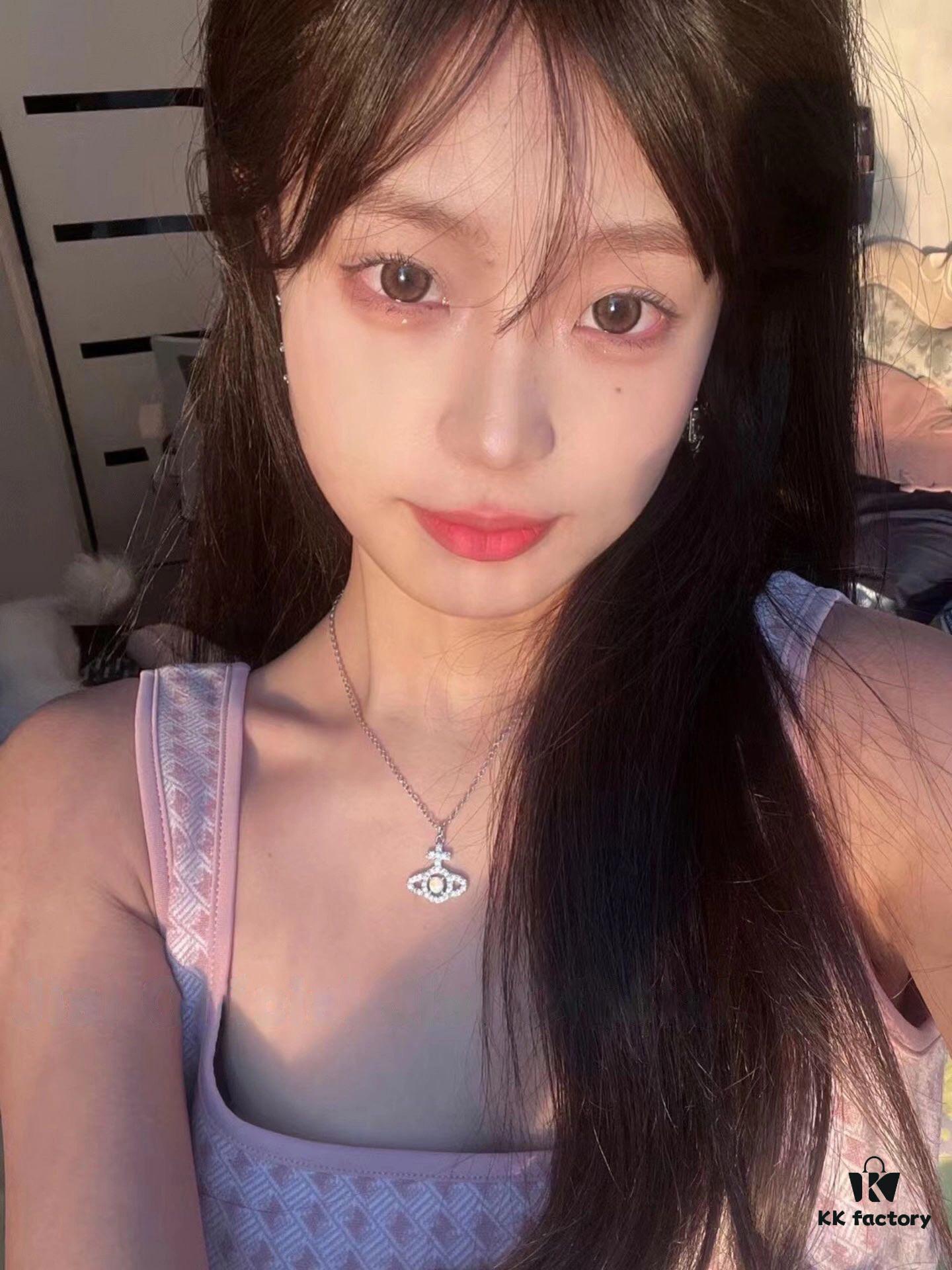 Westminster Saturn OLYMPIA Pearl Fully Paved Diamond Necklace