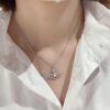 Westminster Saturn OLYMPIA Pearl Fully Paved Diamond Necklace